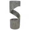 Sunnydaze 31"h Electric Polyresin Showering Spiral Column Outdoor Water Fountain With Led Light