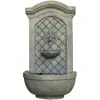 Sunnydaze Rosette Solar With Battery Outdoor Wall Fountain