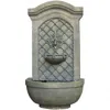 Sunnydaze Rosette Solar With Battery Outdoor Wall Fountain