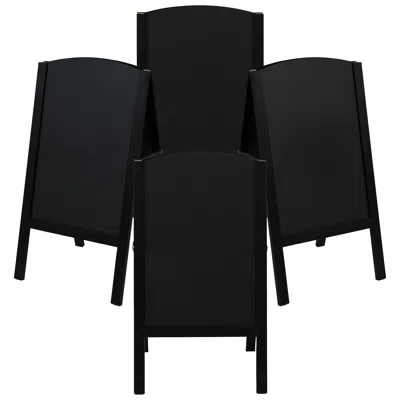 Sunnydaze 32 In. X 18 In. Double-sided Rounded A-frame Chalkboard With Chalk And Eraser