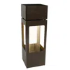 Sunnydaze 36" H Serene Showers Zinc Outdoor Water Fountain With Warm White Led Lights