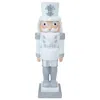 SUNNYDAZE 37" STERLING THE SILVER CHRISTMAS NUTCRACKER STATUE