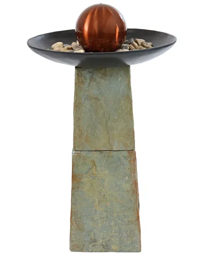 Sunnydaze 38in Decorative Orb Outdoor Water Fountain In Multi