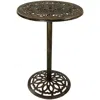 Sunnydaze 40"h Cast Iron Base And Cast Aluminum Tabletop Round Bar-height Table