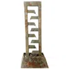 Sunnydaze 49"h Electric Natural Stacked Slate Column Outdoor Water Fountain
