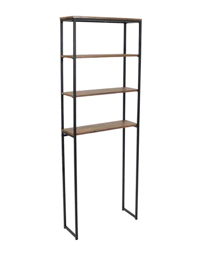 Sunnydaze 4-shelf Over-the-toilet Etagere Storage Cabinet In Brown