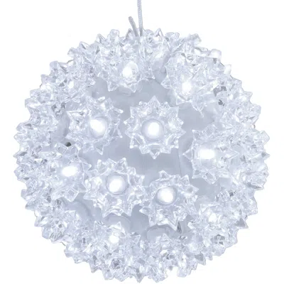 Sunnydaze 5" Electric Plug-in Indoor/outdoor 50ct Led Lighted Ball Hanging Ornament