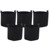 Sunnydaze 3-gallon Garden Grow Bag With Handles Non-woven Polypropylene Fabric, Black, 5pc