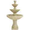 Sunnydaze 51"h Electric Polyresin And Fiberglass 3-tier Pineapple Top Outdoor Water Fountain