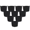 Sunnydaze 10-gallon Garden Grow Bag With Handles Nonwoven Polypropylene Fabric, Black, 10pc
