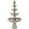 Sunnydaze Outdoor Electric 4-tiered Grand Courtyard Garden Water Fountain