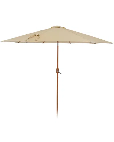 Sunnydaze 8.5ft Outdoor Patio Umbrella With Tilt, Crank & Vent In Neutral