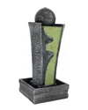 Sunnydaze Art Deco Rippling Stream Outdoor Water Fountain In Grey