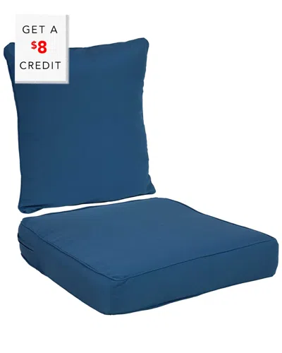 SUNNYDAZE SUNNYDAZE BACK AND SEAT CUSHION SET FOR OUTDOOR DEEP SEATING WITH $8 CREDIT