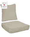 Sunnydaze Back And Seat Cushion Set For Outdoor Deep Seating With $8 Credit In Cream