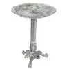 Sunnydaze Bird And Blossom Cast Aluminum Metal Bird Bath - Antique Gray - 13"