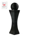 Sunnydaze Outdoor Polyresin Solar Powered Pedestal And Ball Modern Water Fountain With Led Lights - 31" In Black