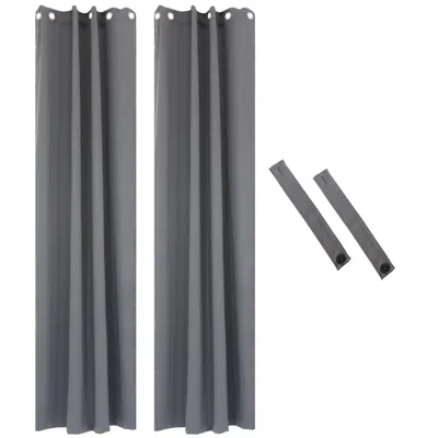 Sunnydaze Blackout Curtain Panel With Grommet Top - 52 X 120 In. In Gray