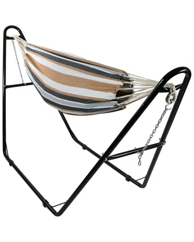 Sunnydaze Brazilian Hammock W/ Universal Stand In Brown