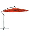 Sunnydaze Burnt Orange 10' Outdoor Offset In Orange