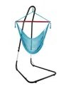 Sunnydaze Caribbean Extra-large Hammock Chair W/ Adjustable Stand In Blue