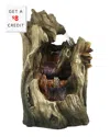 Sunnydaze Cascading Caves Waterfall Water Tabletop Fountain Feature W/ Led With $8 Credit In Cream