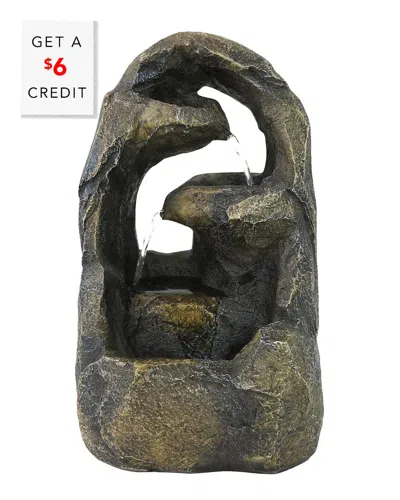 SUNNYDAZE SUNNYDAZE CAVERNOUS ROCK TIERS INDOOR TABLETOP FOUNTAIN WITH $6 CREDIT
