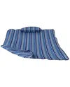 Sunnydaze Outdoor Weather-resistant Polyester Quilted Hammock Cushion Pad And Hammock Pillow With Ties In Blue