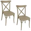 Sunnydaze Bellemead Indoor Outdoor Plastic Patio Dining Chair