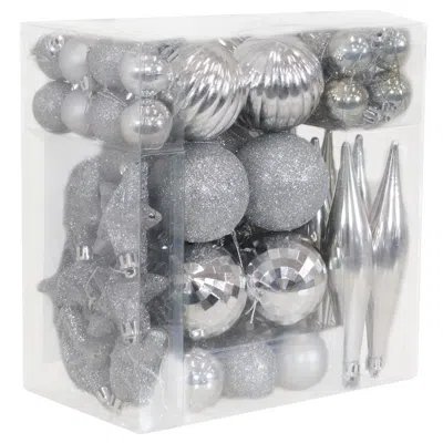 Sunnydaze Deck The Halls Assorted Christmas Ornament Kit - 59ct