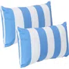 Sunnydaze Decor 2 Outdoor Decorative Throw Pillows In Blue