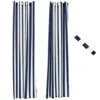 Sunnydaze Designer Eyelet Indoor/outdoor Light Filtering Curtain Panels With Grommet Top - 52" X 108" - 2pc