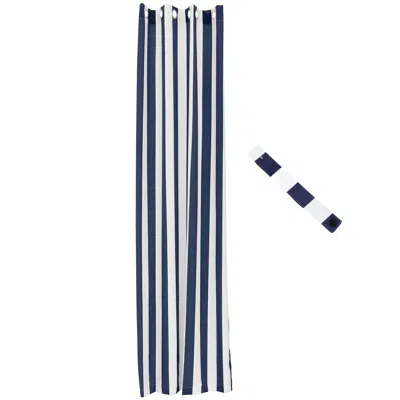 Sunnydaze Designer Eyelet Outdoor Light Filtering Curtain Panel With Grommet Top - 52" X 108"