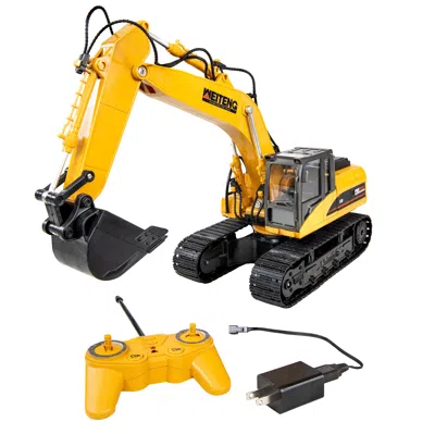Sunnydaze Dig And Drive Remote Control Dump Truck - 1:20 Scale