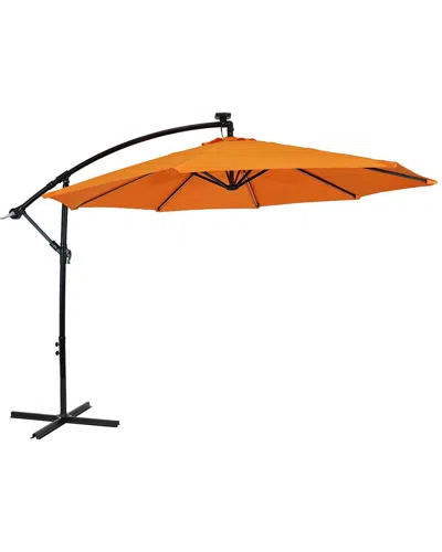 Sunnydaze Discontinued  Offset Umbrella In Orange