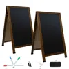 Sunnydaze Double-sided Magnetic A-frame Chalkboard With Chalk Markers - 48 In X 24 In - 2-pack