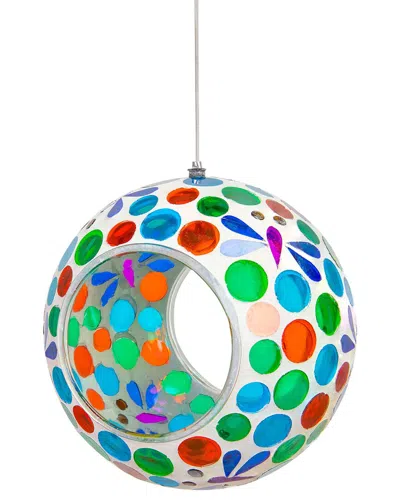 Sunnydaze Dragonfly Dreams Outdoor Hanging Fly-through Bird Feeder In Multi
