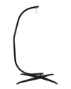 Sunnydaze Durable C-stand For Hanging Hammock Chairs Black Powder-coated Steel In Black