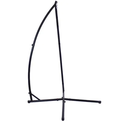 Sunnydaze Durable Outdoor Metal X-stand Only For Hanging Hammock Chair - 250 Lb Weight Capacity In Black