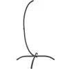 Sunnydaze Durable Steel Egg Chair Stand With Curved Leg Base, Hardware, And Powder-coated Finish - 78" H - Gra