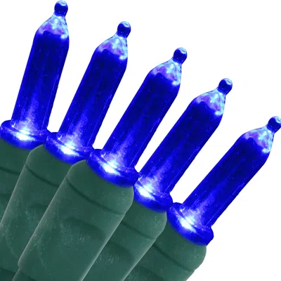 Sunnydaze Electric Plug-in 70ct Led Indoor/outdoor String Lights Smooth M6 - 23' In Blue