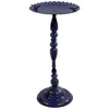 Sunnydaze Feathered Friends Iron Pedestal Bird Feeder- 26" H - Blue