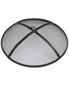 Sunnydaze Fire Pit Spark Screen Reinforced Durable Steel Mesh In Black