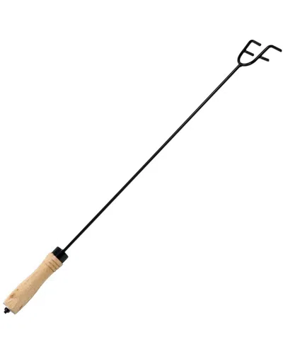 Sunnydaze Fire Poker 26in Steel Fireplace Fire Pit Accessory With Wood Handle In Yellow