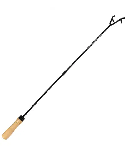 Sunnydaze Fire Poker 32in Steel Fireplace Fire Pit Accessory With Wood Handle In Multi