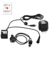 Sunnydaze Fountain Pump 12-volt Electric With 6 Multicolor Led Lights With $4 Credit In Black
