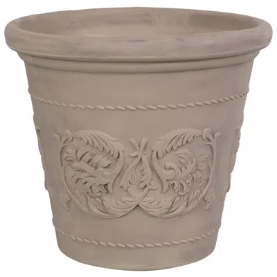 Sunnydaze Franklin Polyresin Outdoor Unbreakable Uv-resistant Flower Pot Planter - 20" Diameter - 4-pack