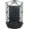 Sunnydaze French Lily Solar With Battery Outdoor Wall Fountain