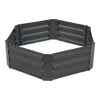 Sunnydaze Galvanized Steel Hexagon-shaped Raised Garden Bed