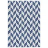Sunnydaze Geometric Affinity Outdoor Patio Area Rug In Steel Blue - 5 Ft. X 7 Ft.